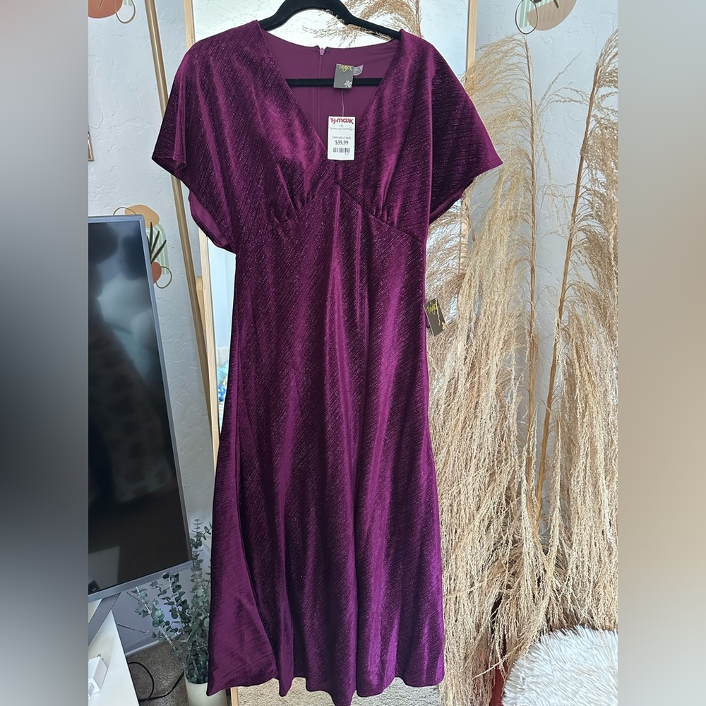 Elegant Purple Women's Dress